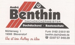 Dachdeckermeister Andrè Benthin 